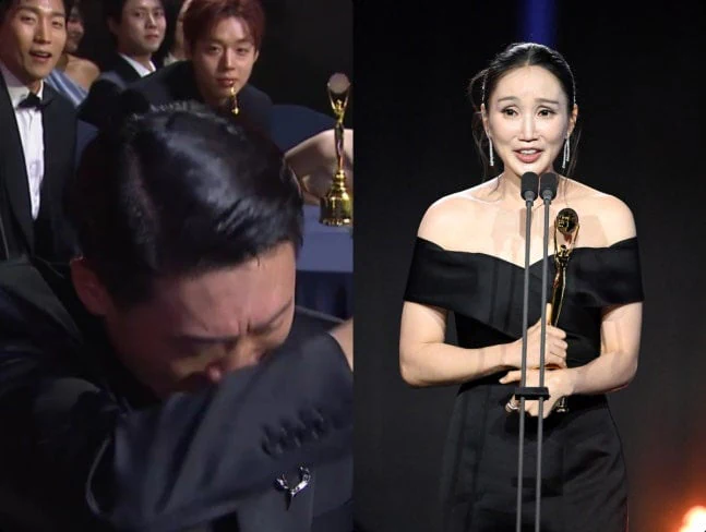 박보경 여우조연상에 ♥진선규 눈물 펑펑.."나보다 더 우는 여보 고마워"[청…