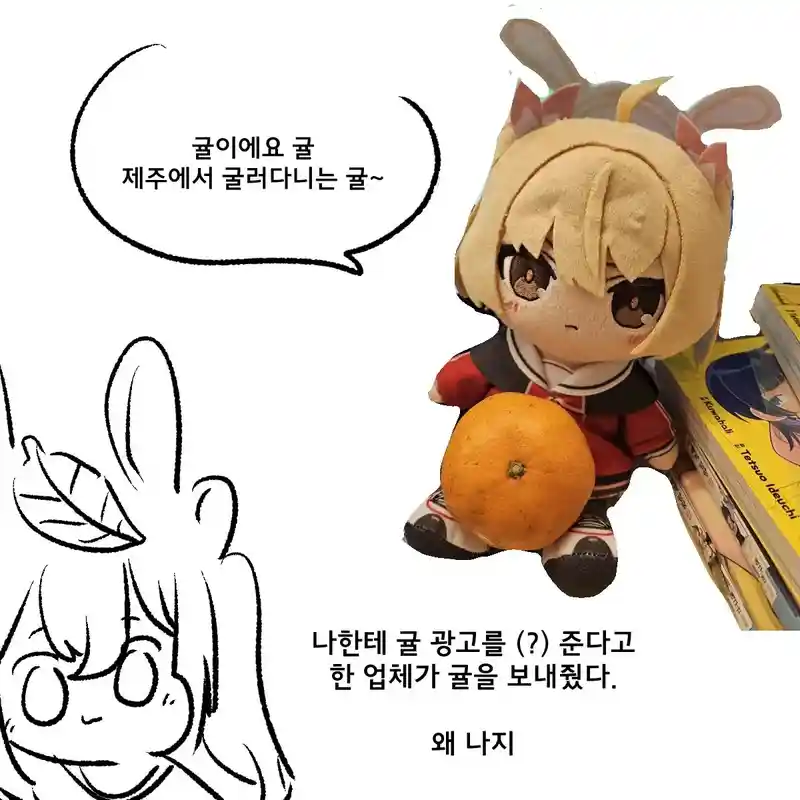 어이없는 귤 광고를 받은 만화가.manhwa