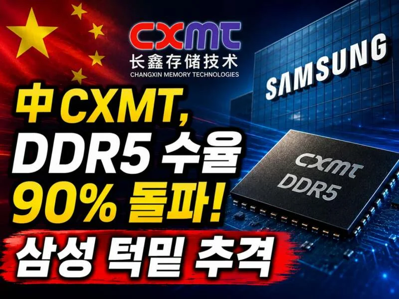 CXMT DDR5 수율 90% 발표 기사에대한 해석
