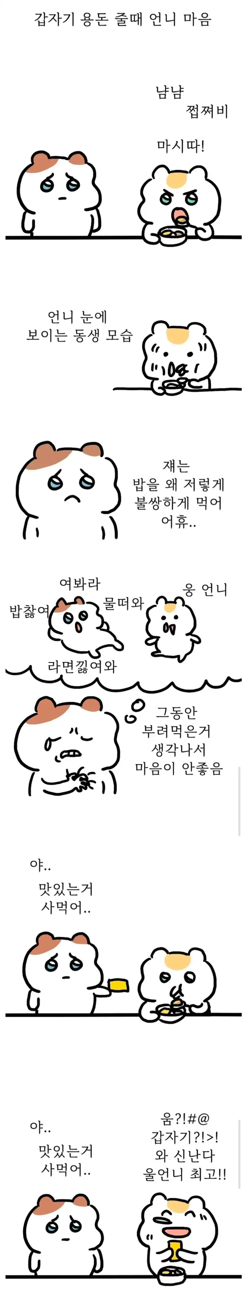 갑자기 용돈 줄 때 언니의 마음.jpg