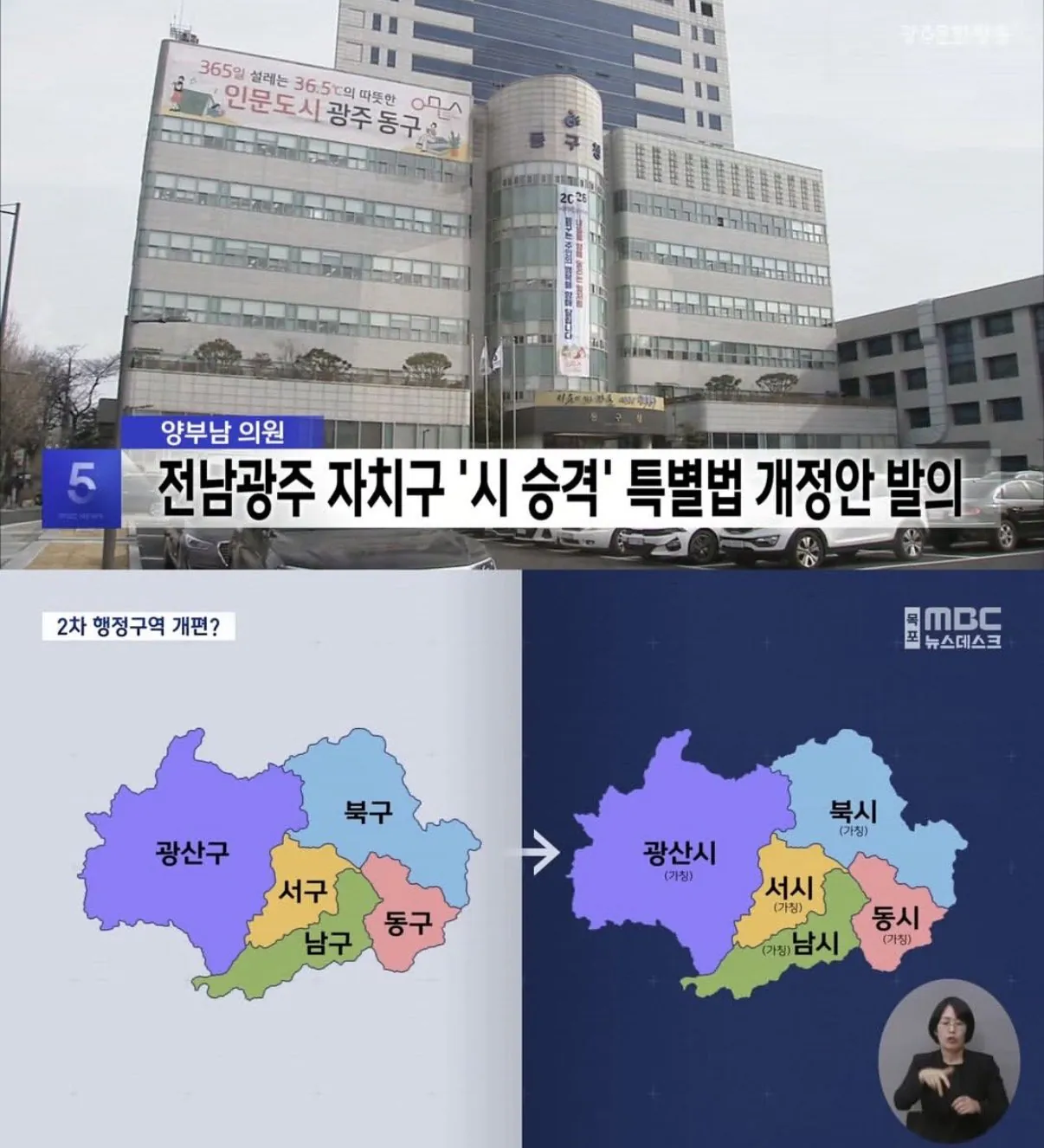 현재 전남 광주에서 벌어지고 있는 일
