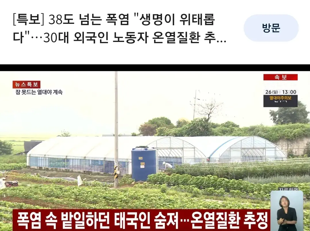 국내 폭염으로 더 취약함 드러나는 계층