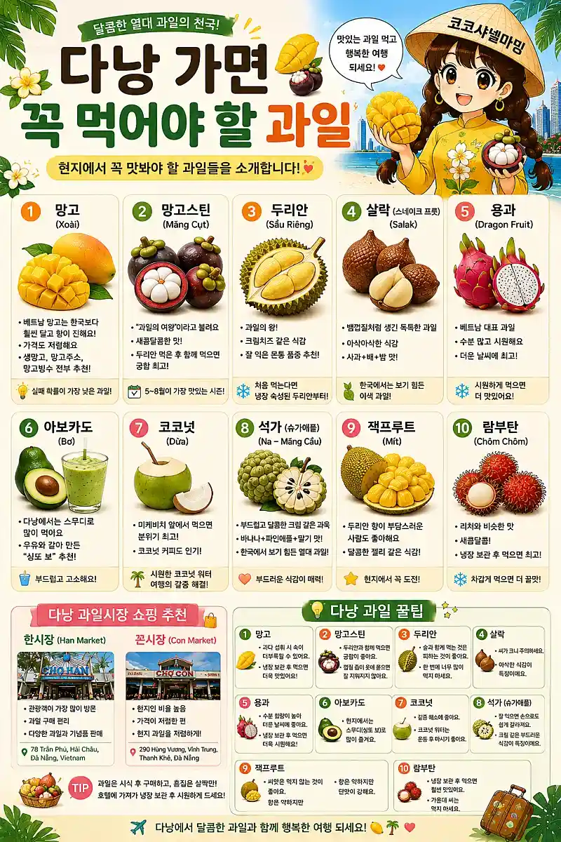 다낭가면 꼭 먹어야 할 과일