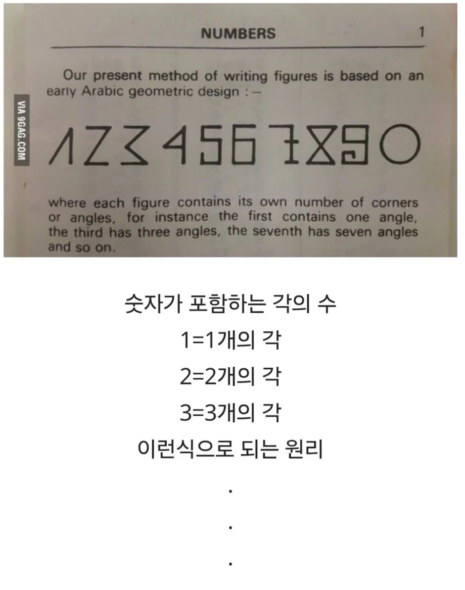 아라비아 숫자가 이렇게 생긴 이유