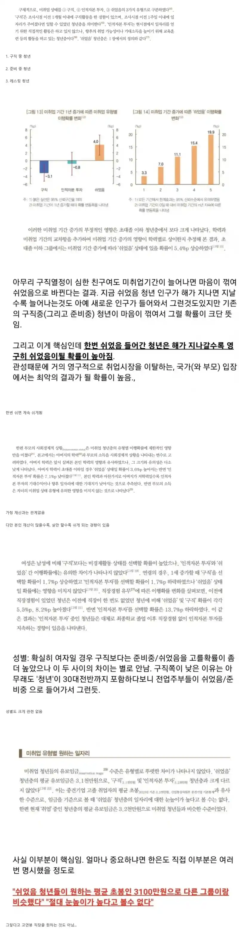한국은행에서 분석한 무직 청년의 3단계