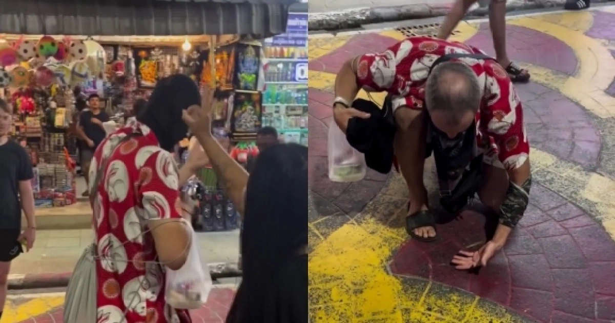 (짤주의) 행인 머리에서 바퀴벌레 털어줬더니 되레 화내…‘반려벌레’였다