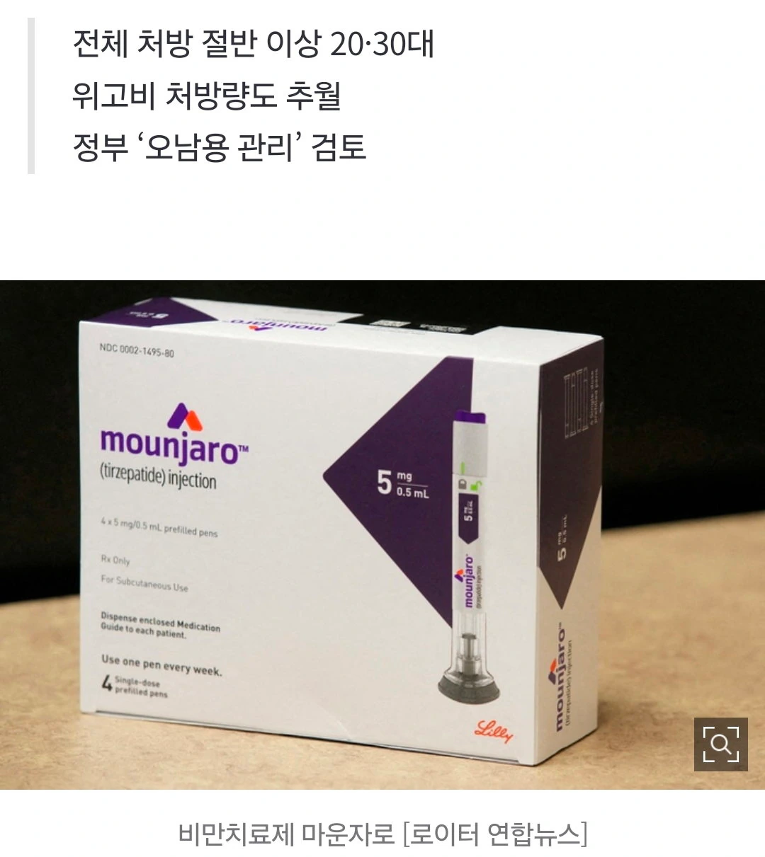 “약으로 쉽게 살 뺀다”…마운자로 10개월 만에 150만건 처방, 2030…
