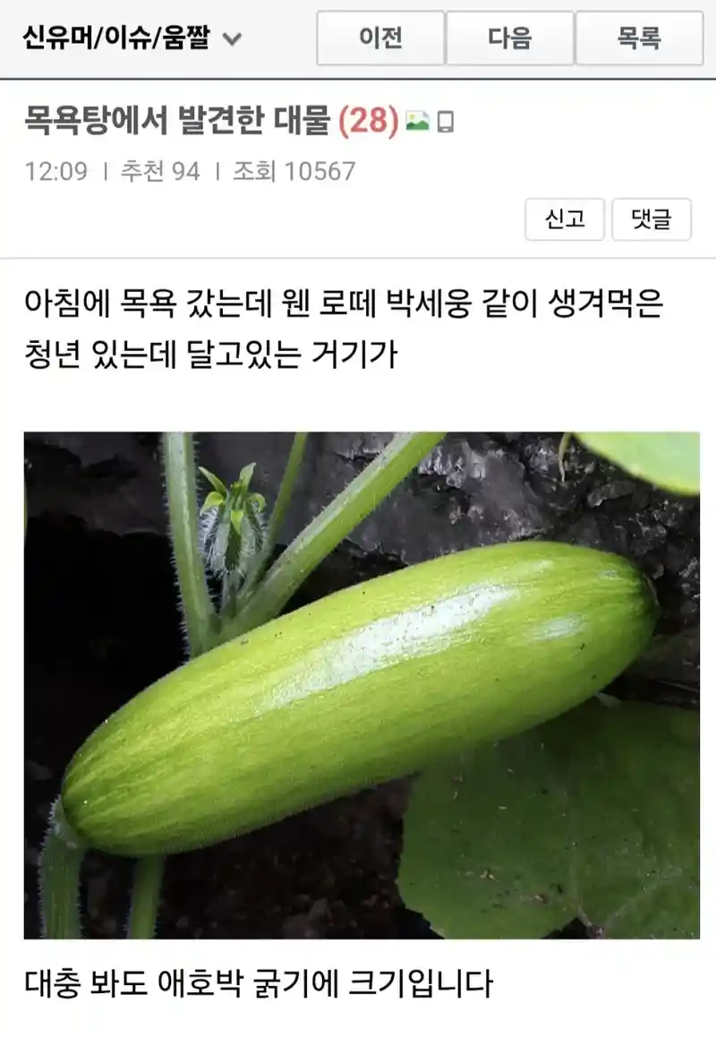 목욕탕에서 발견한 대물한테 치킨 사줌.jpg