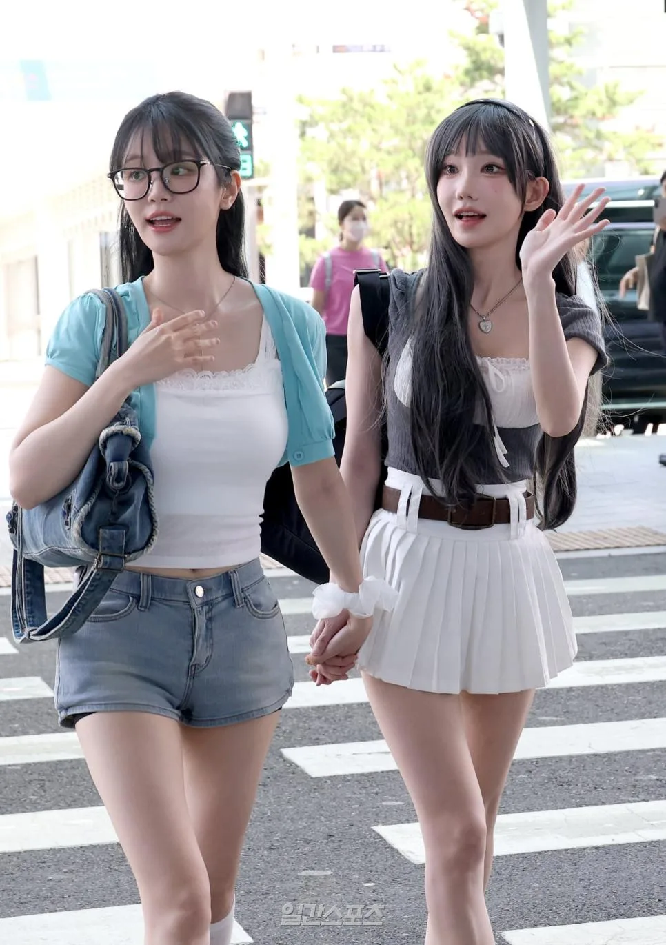QWER) 마젠타와 쵸단 전완근 비교