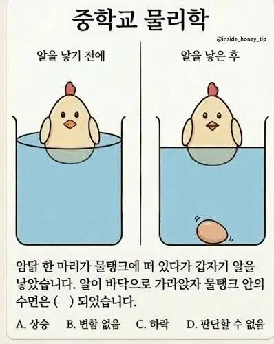 중학교 물리학 문제