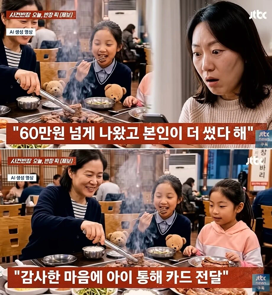 9살 딸 놀이공원 데려가 줘 고맙다고 지인에게 카드 줬더니 30만원 결제