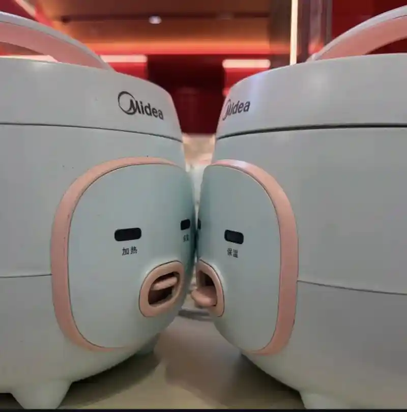 가전제품이 혀 맞닿고 키스하려는 짤