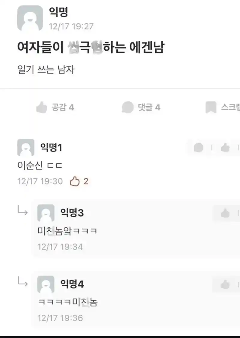 여자들이 씹극혐하는 에겐남
