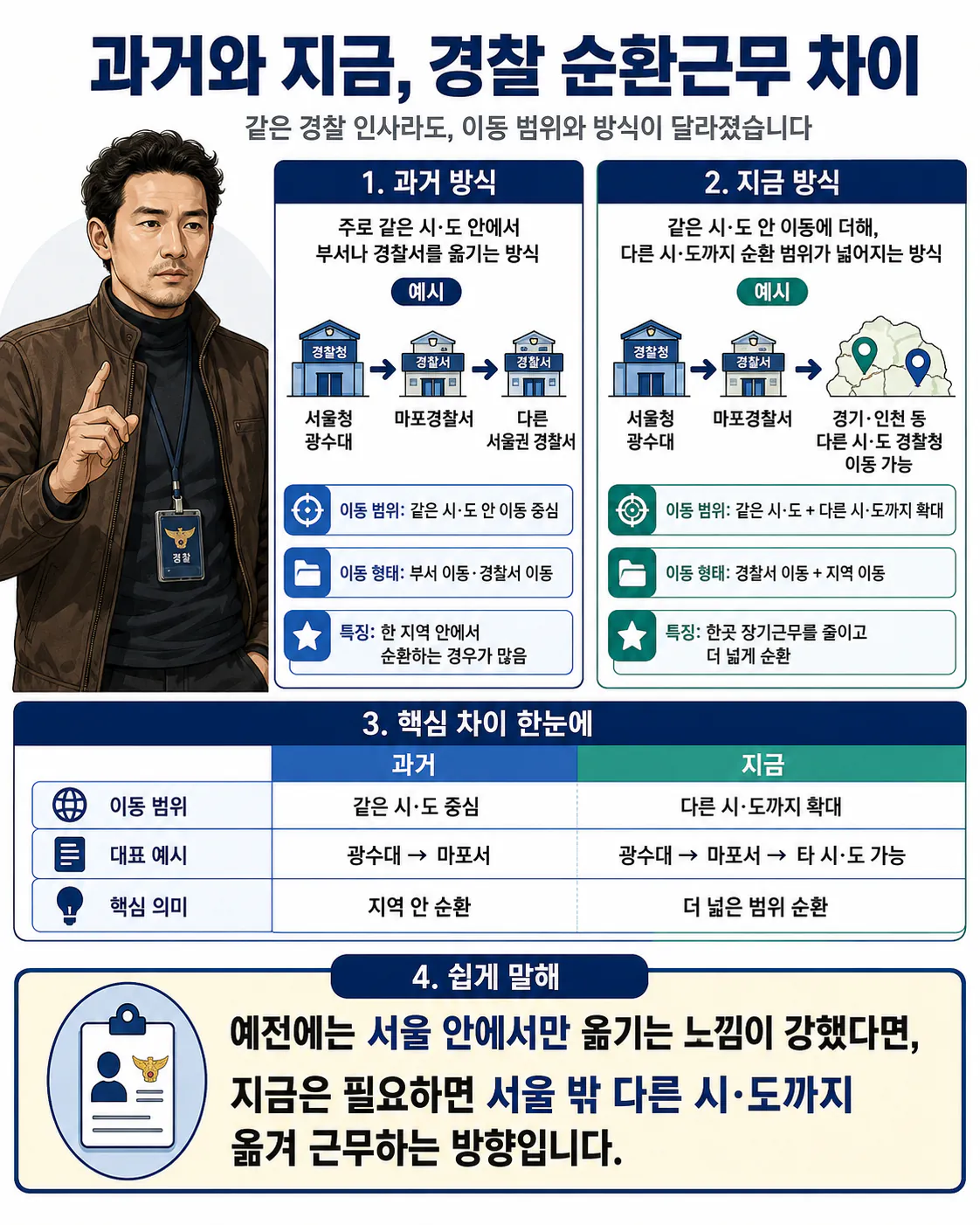 이번에 도입한다는 경찰 순환근무제