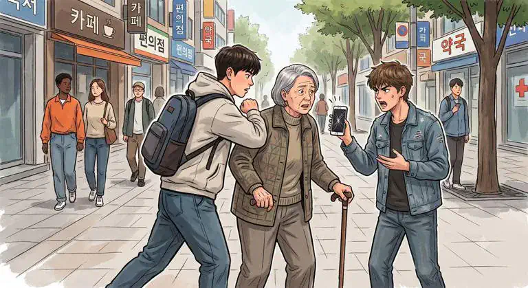 일부러 노인과 부딪치고 "핸드폰 물어내라"…액정값 청구한 10대들