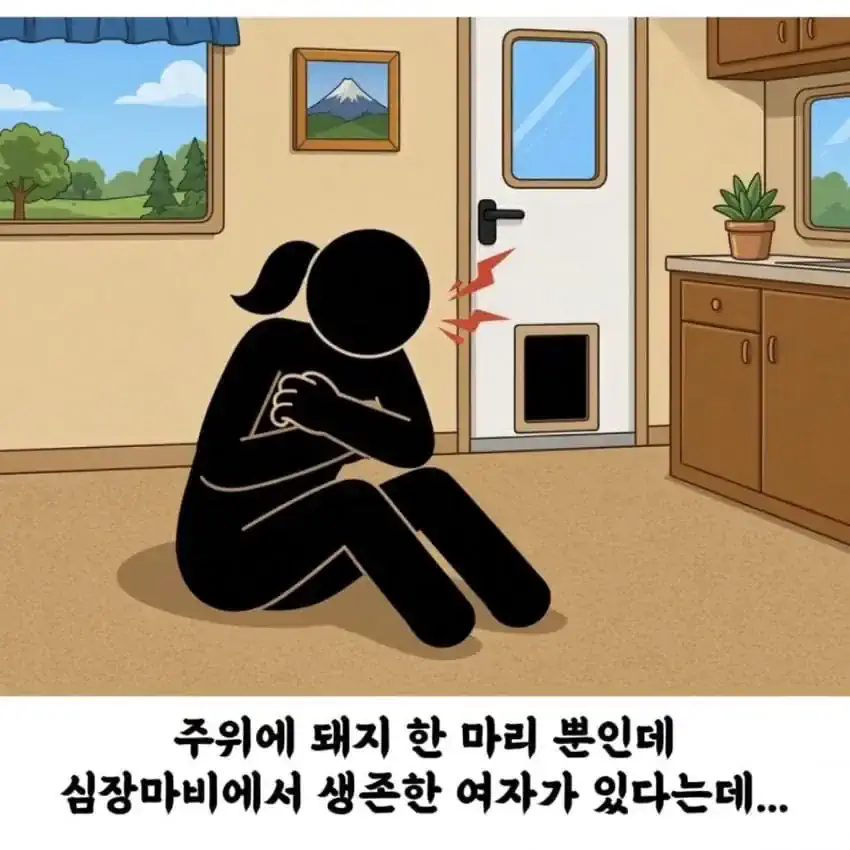 15분의 기적, 도로에 누운 돼지
