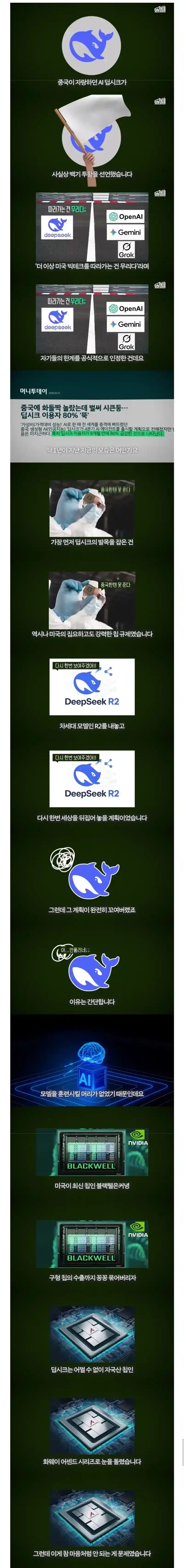 중국의 ai 딥시크 항복 선언